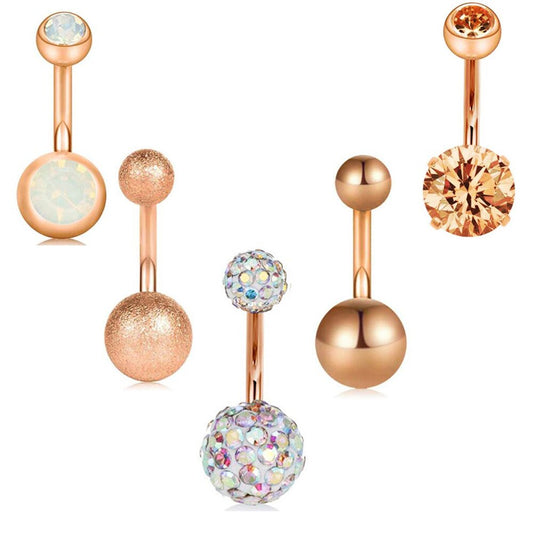 Barbell Belly Button Rings Set