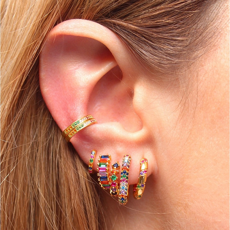 Colorful Ear Piercing