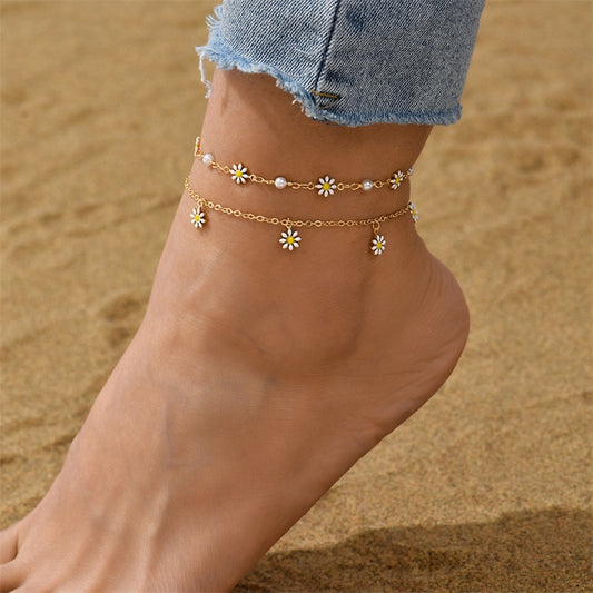 Sweet Daisy Anklets