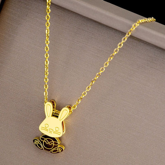Gold Rabbit Necklace