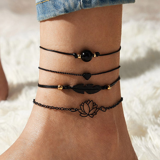 Black lotus Anklet